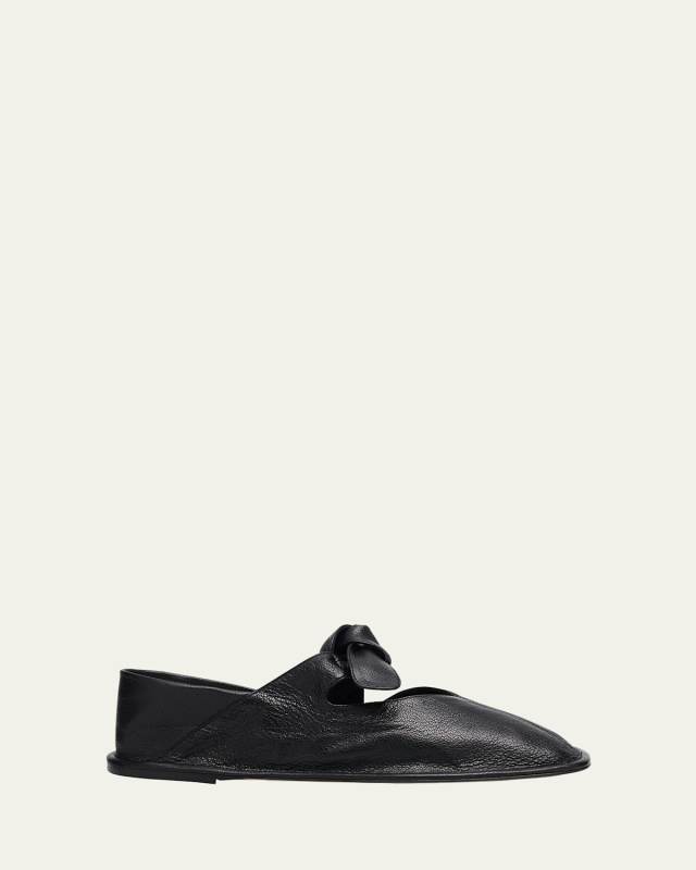 Llasada Supple Leather Bow Flats